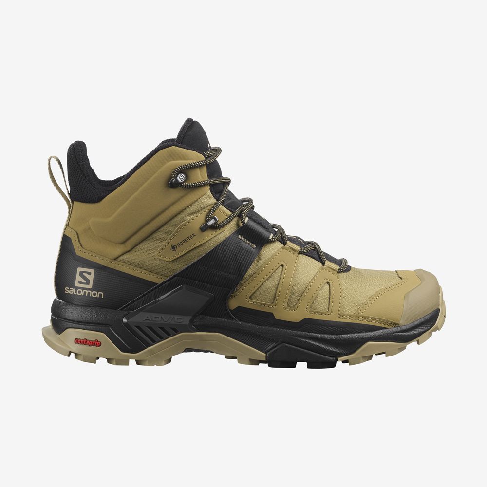 Salomon X ULTRA 4 MID GORE-TEX Botas De Montaña Hombre - Kaki - Colombia (63512-UFMA)